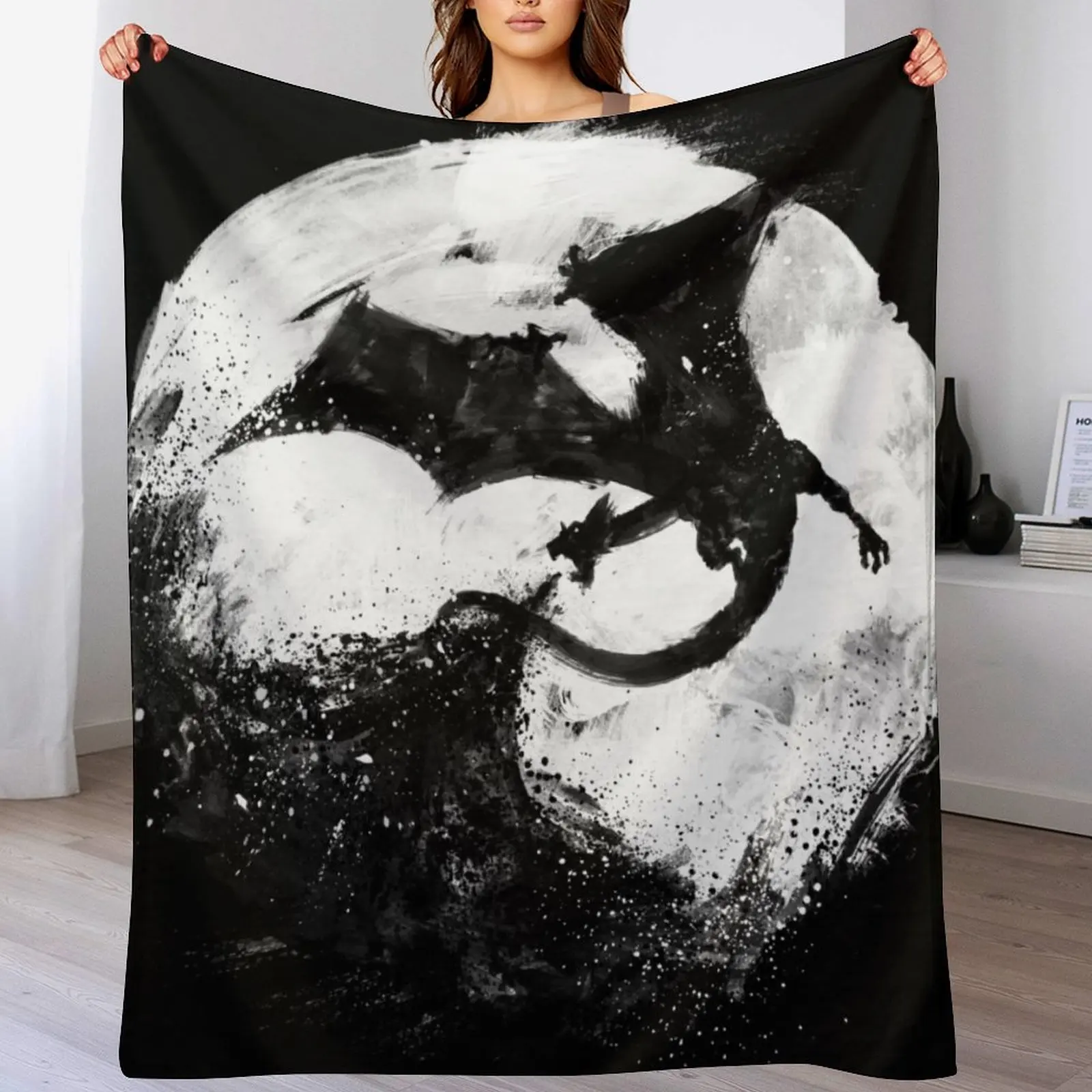 Midnight Desolation Throw Blanket Thin warm for winter Blankets