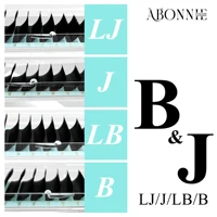 Abonnie LB LJ Curl Cashmere Extensiones de pestañas clásicas Bandeja mixta Pestañas rizadas LB
