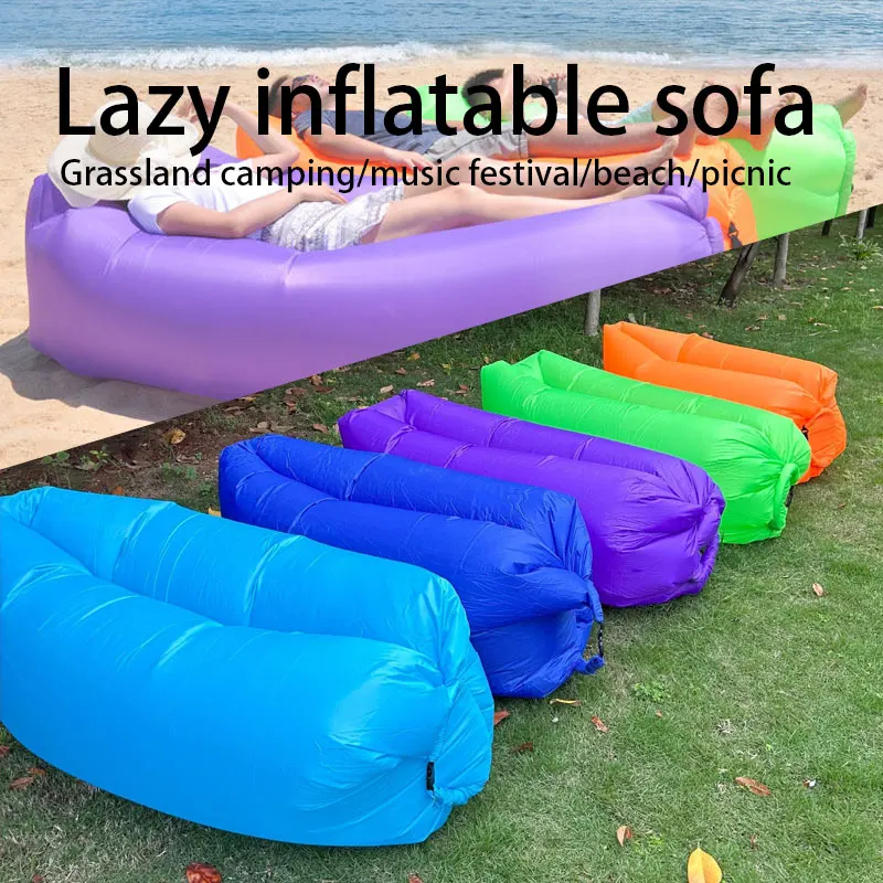

Outdoor Portable lazy Inflatable Sofa Bed Air Lounge Chair Folding Suitable for Beach Picnics Camping Music and Festivals Parks