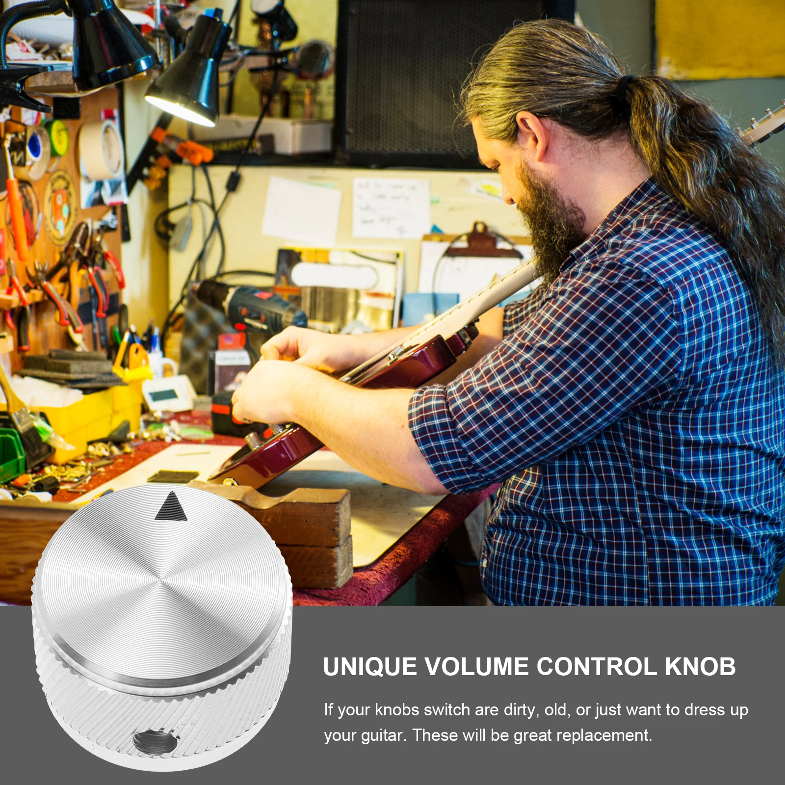 

Aluminum Alloy Control Knobs for Guitar Amplifier Aluminum Alloy Knob Bass Replacement Unique Knob Effect