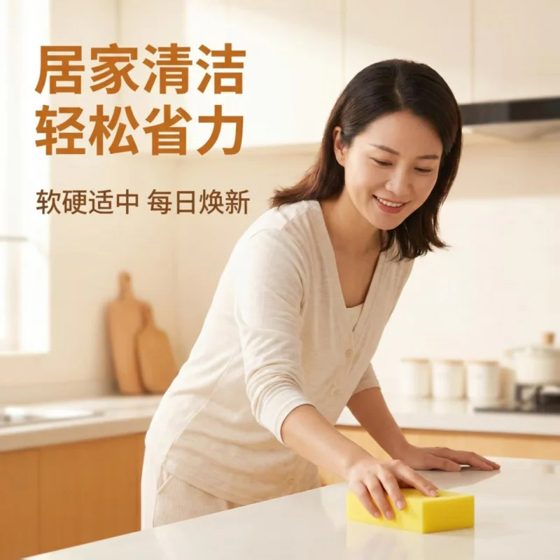 Oversized Square High Density Car Cleaning Sponge Block Multifunctional Dust Wiping Gadget