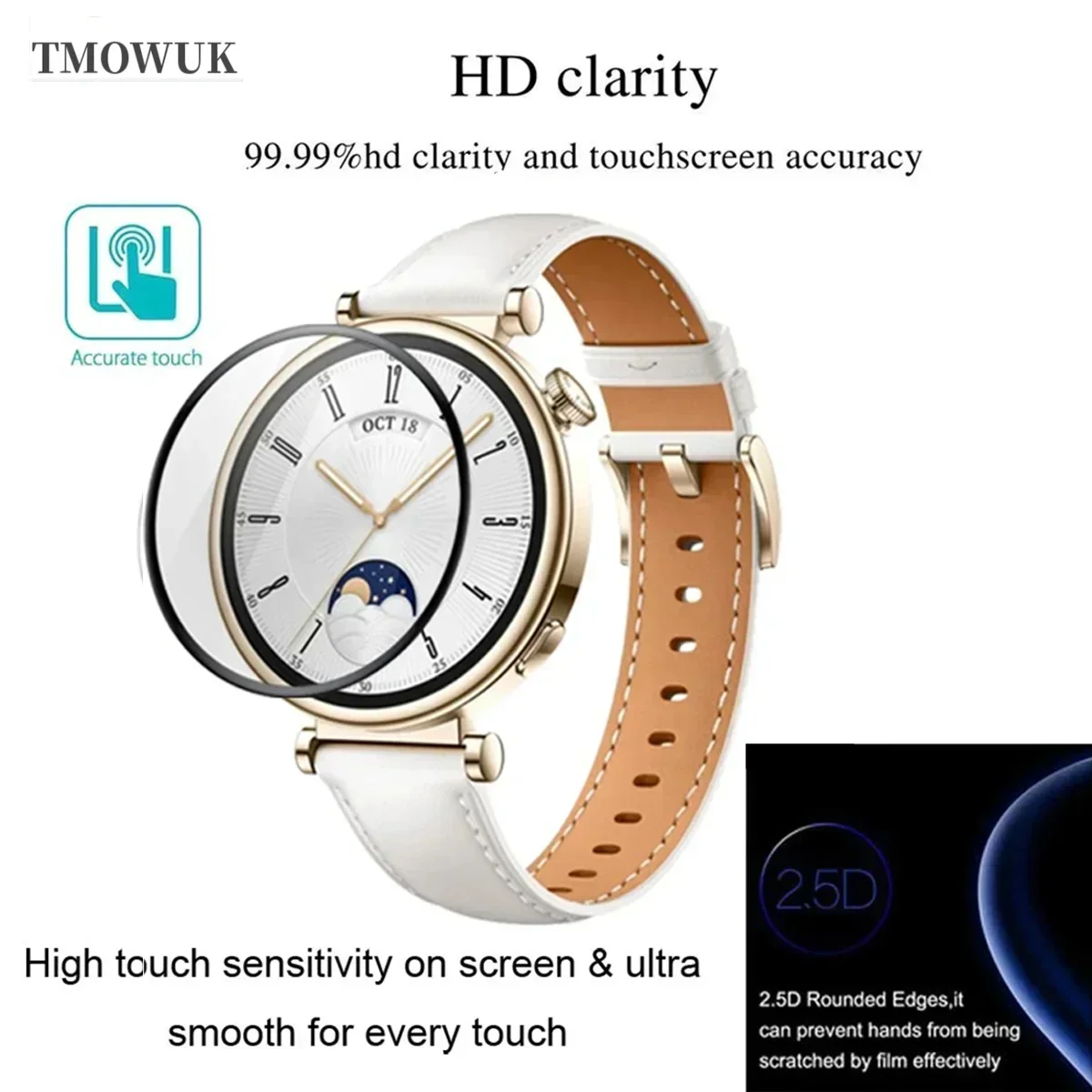 For Huawei Watch GT4 46mm GT5 41mm Watch5 46mm 42mm Soft TPU Screen Protector Film GFHO