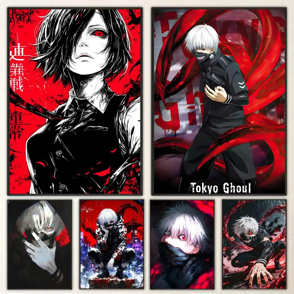 Anime T-Tokyo Ghoul Poster High-definition  poster stickers, suitable for bedroom, living room, home decoration