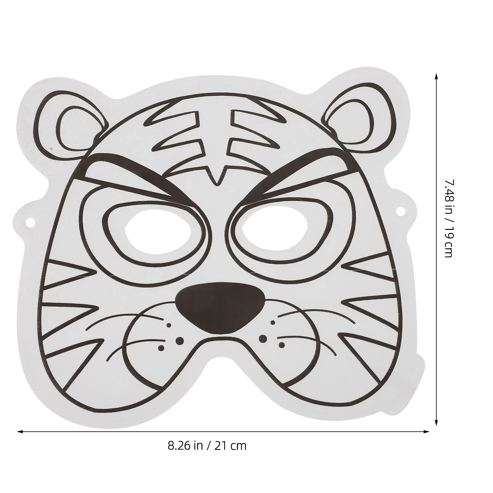 1Set Blank Inflatable Animal Mask Graffiti Craft for Kids DIY Painting Coloring Activity Safe Material Unpainted Masquerade