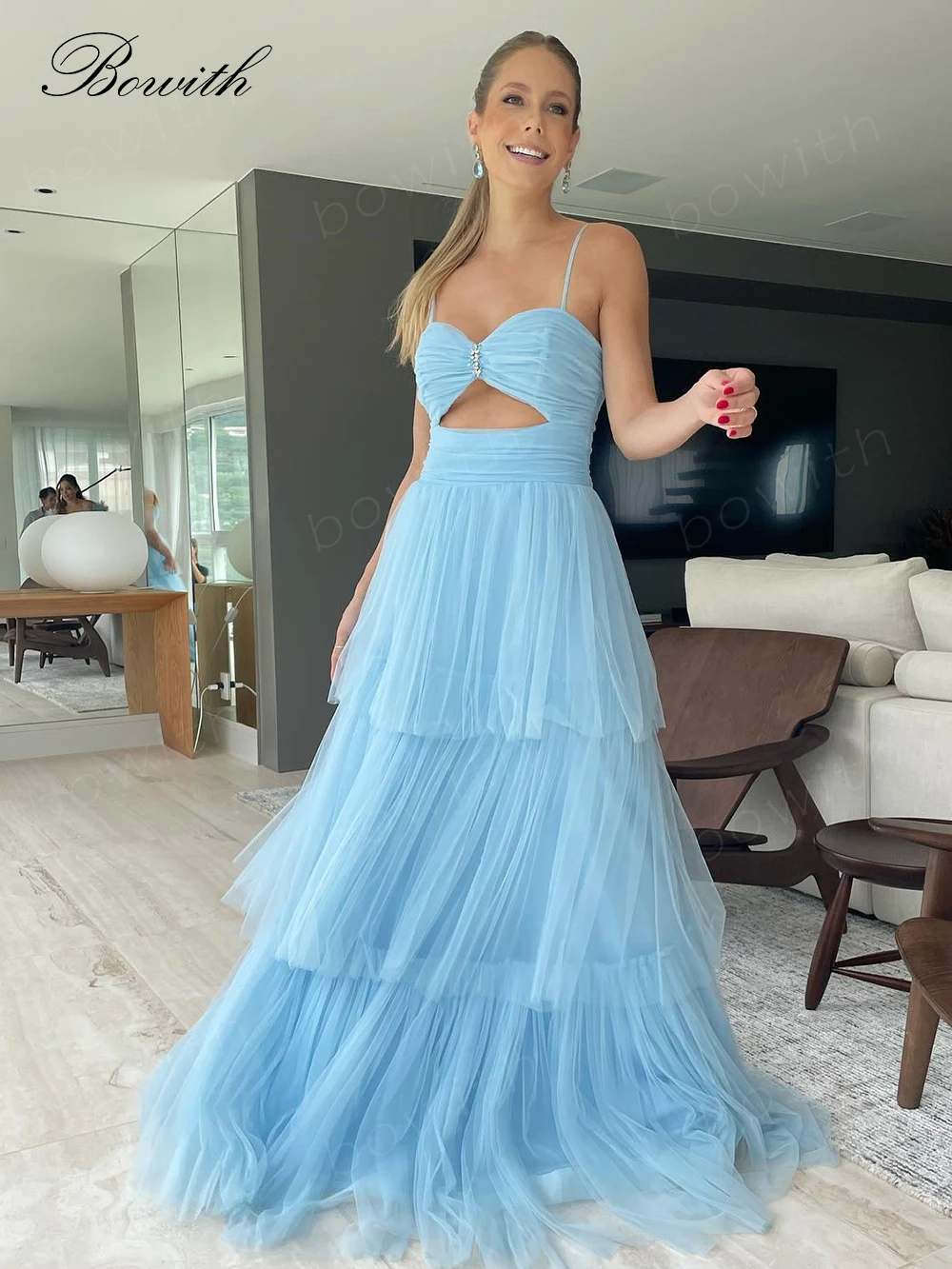 Bowith vestidos de fiesta de noche con hombros descubiertos para mujer, vestidos de graduación brillantes, vestido de noche Maxi para fiesta de Gala