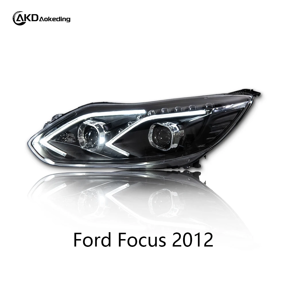 AKD For Ford Focus MK3 2012 2013 2014 Headlight Modified LED Car Accessories Headlights DRL Front Light Head Lamp Projector Lens