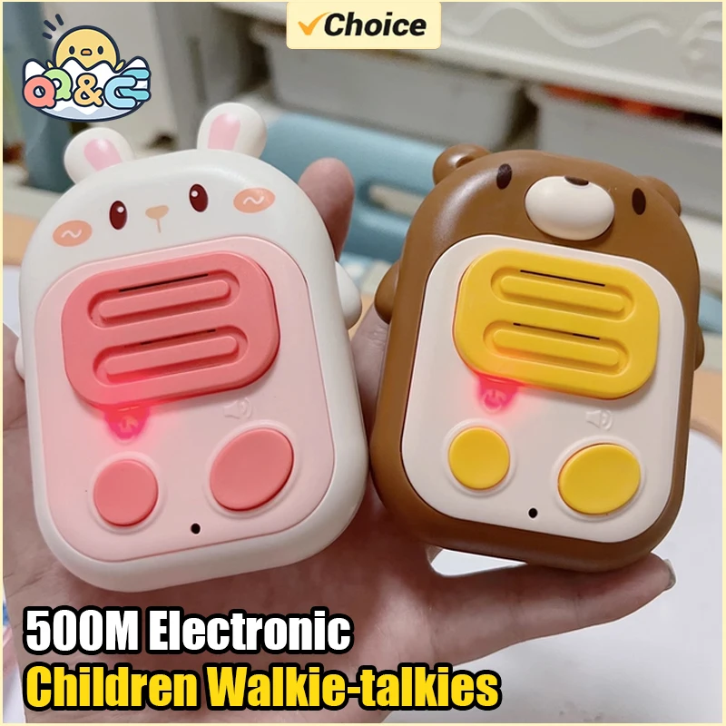 Bambini Walkie-talkie 500M Giocattolo elettronico Interfono Macchina Genitore-figlio Walkie Talkie Cercapersone wireless Giocattoli da esterno per il regalo del capretto