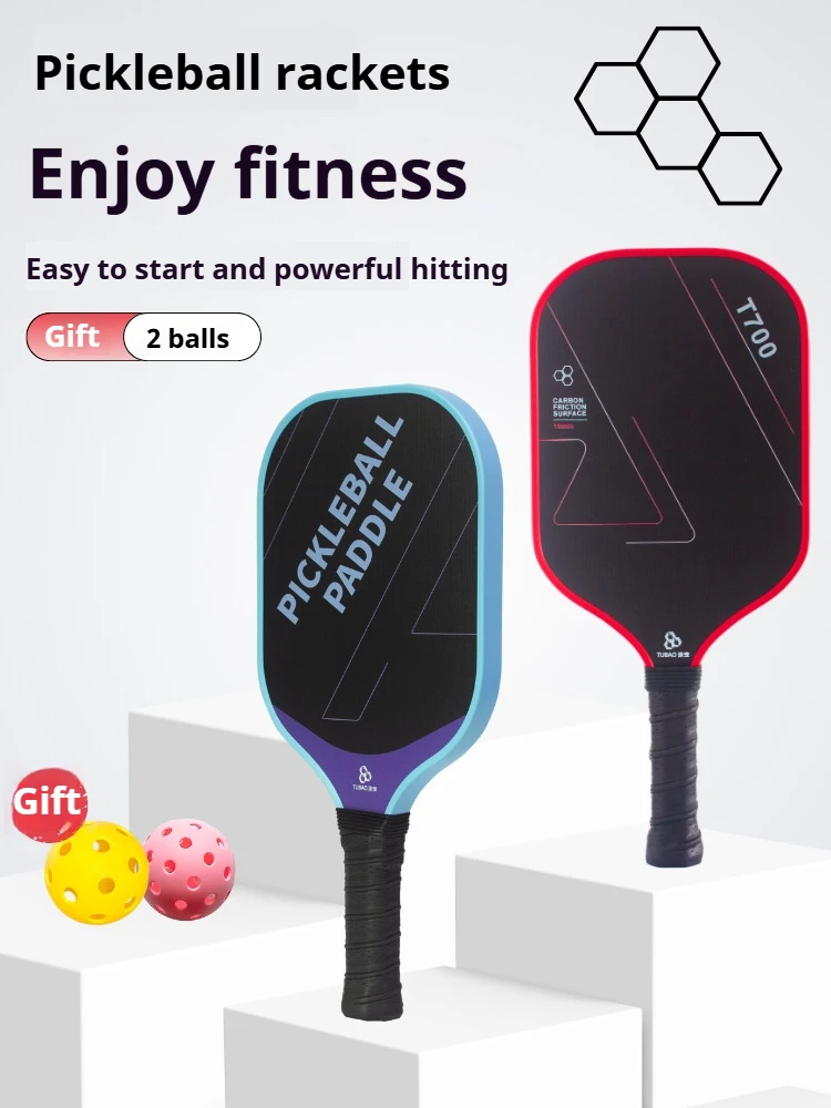 

SONGYI Carbon Fiber Tournament Pickleball Paddle 16mm Polypropylene Honeycomb Core USAPA-Approved Pickleball Racket Set