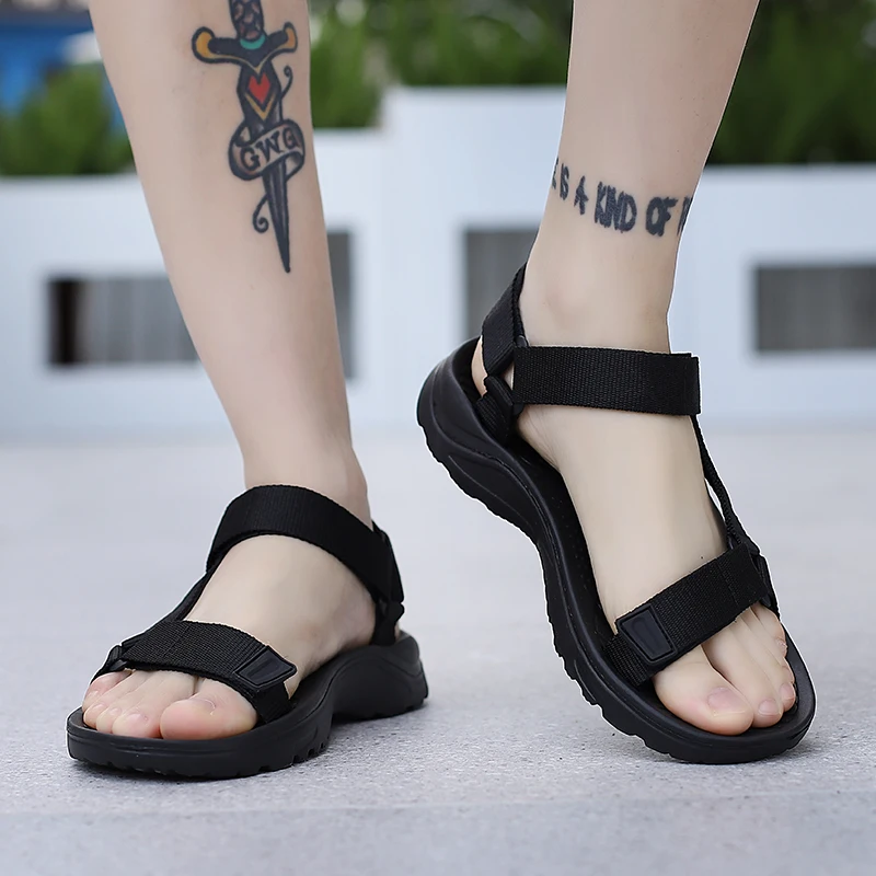 Herren Sandalen Neue Sommer Oberbekleidung Sandalen Strandschuhe – Detail 7