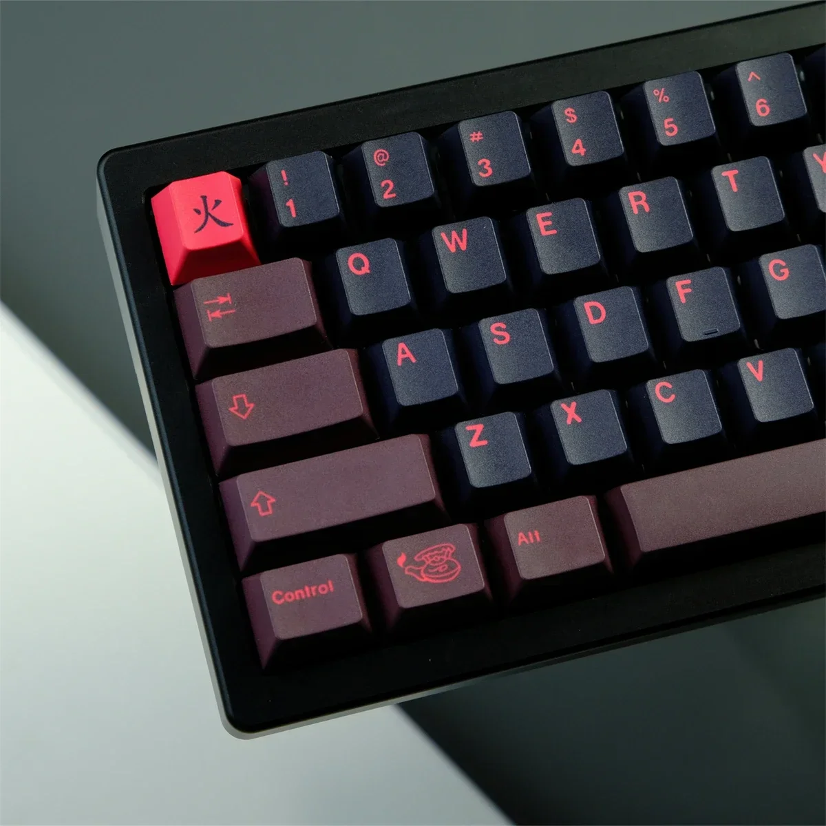 129 Keys/set GMK Red Dragon Keycap Set Cherry Profile Keycap PBT Dye Subb Lightproof Key Cap For 61 64 68 75 84 87 96 98 980 104