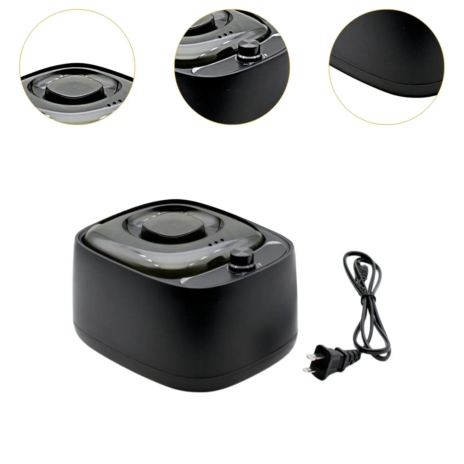 Chauffe-cire électrique professionnel pour hommes et femmes, Machine chauffante avec couvercle transparent, Pot chauffant