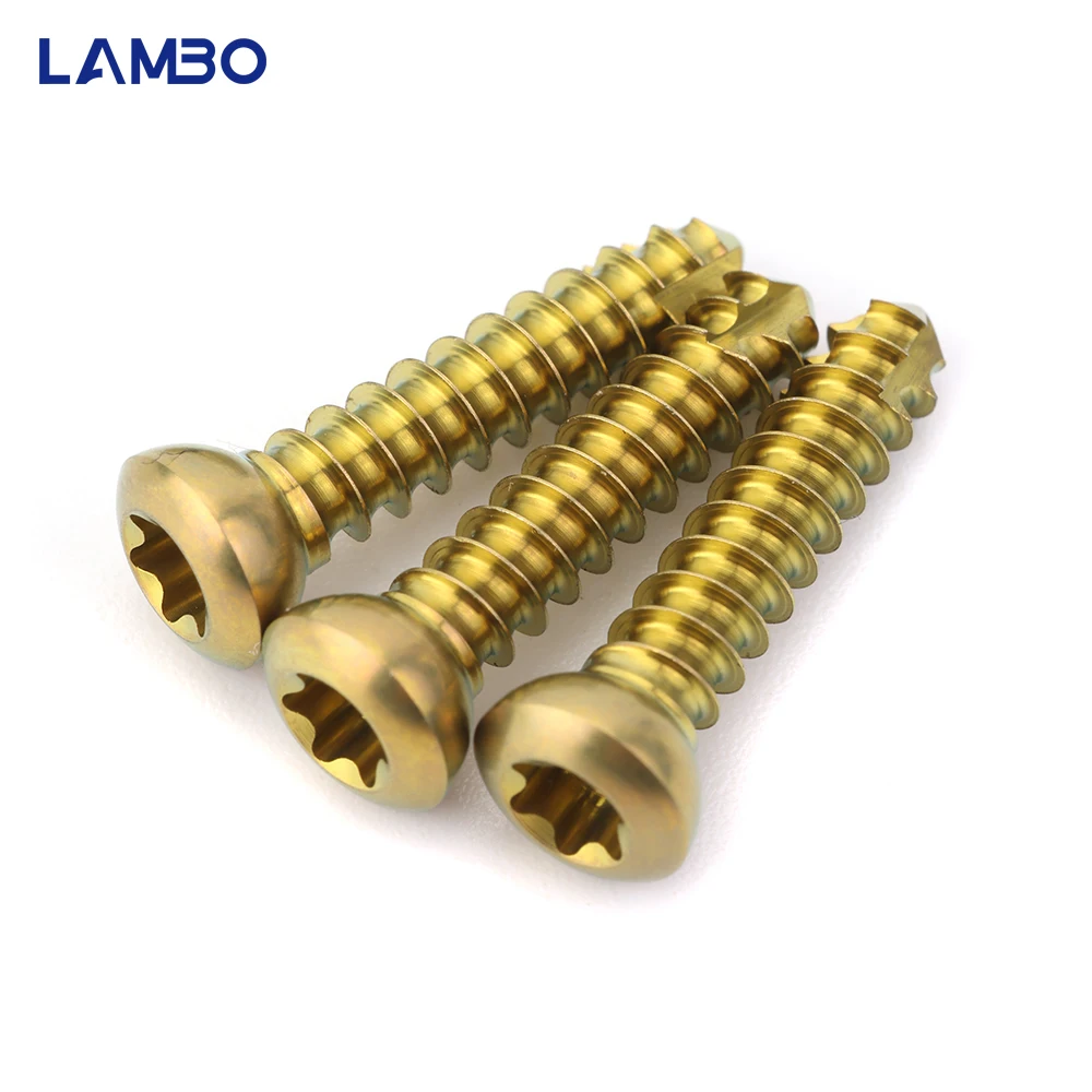 2.7mm Titanium Stardrive Cortical Screws Pet Veterinary Orthopedics Implants Veterinaria Accessories Surgical Instruments