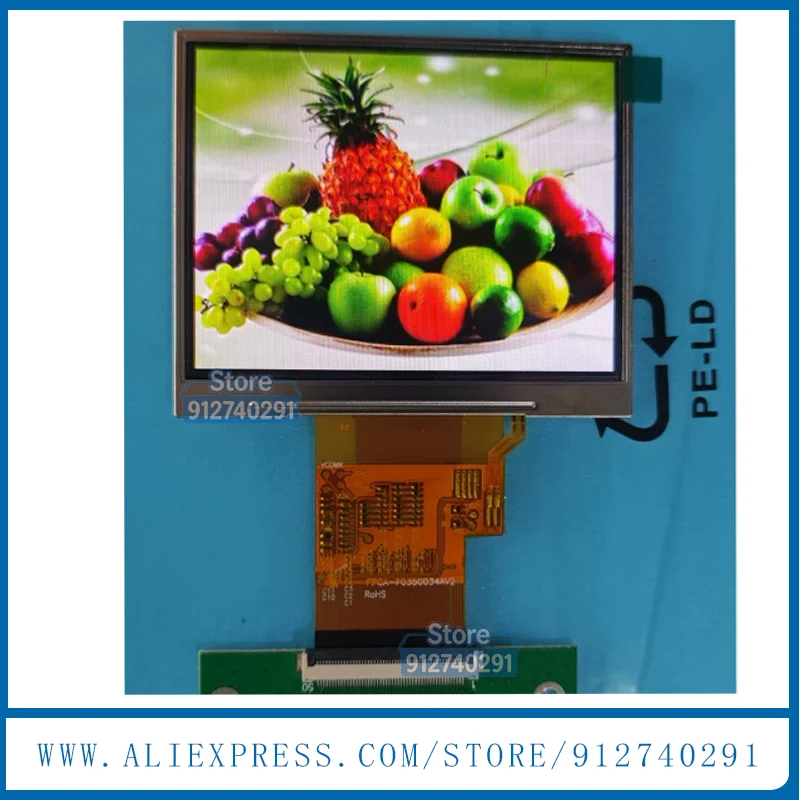Original 3.5 Inch 320×240 50 Pins ET035009DM6 ETA 035009 DM6 LCD Display Screen Panel