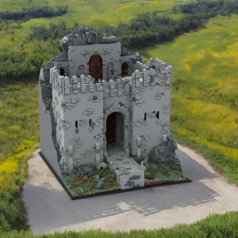 13669 ชิ้น MOC Castle Series Finwer Castle สถาปัตยกรรมยุคกลาง DIY ชุดบล็อกตัวต่อของขวัญวันเกิดของเล่น