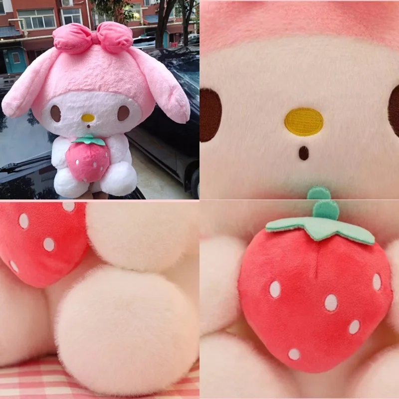 26cm Plüschtiere Sanrio Kuromi meine Melodie Plüsch puppen Spielzeug niedlichen Erdbeer Stofftiere Plüsch Spielzeug Kissen Schlafzimmer Dekoration