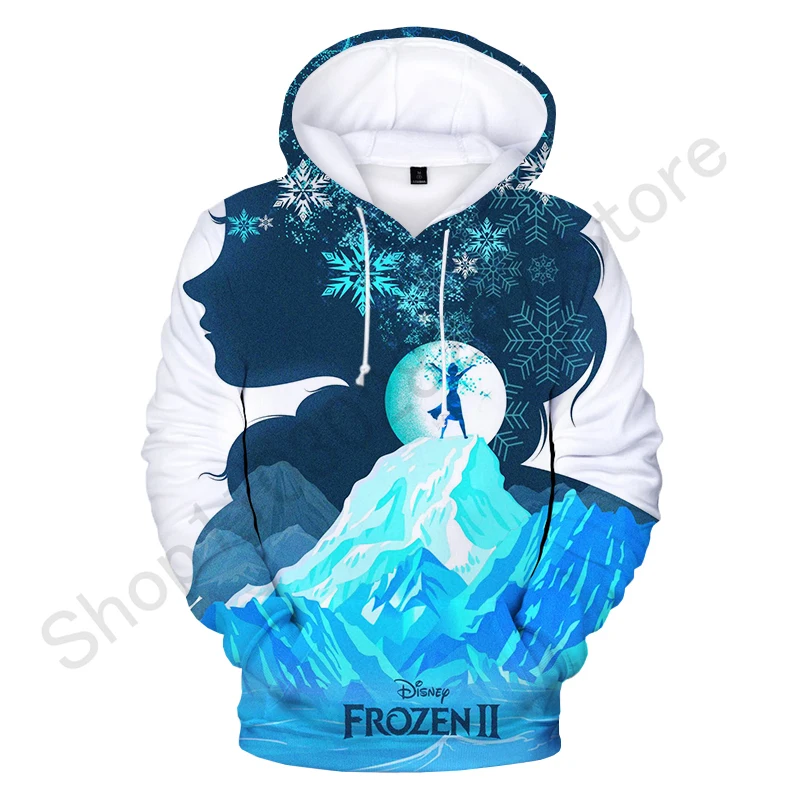 Disney Frozen Elsa Anna Hoodie Sweatshirts Men Women Fashion Casual Cool Pullover Boys Girls Harajuku Streetwear Hoodies