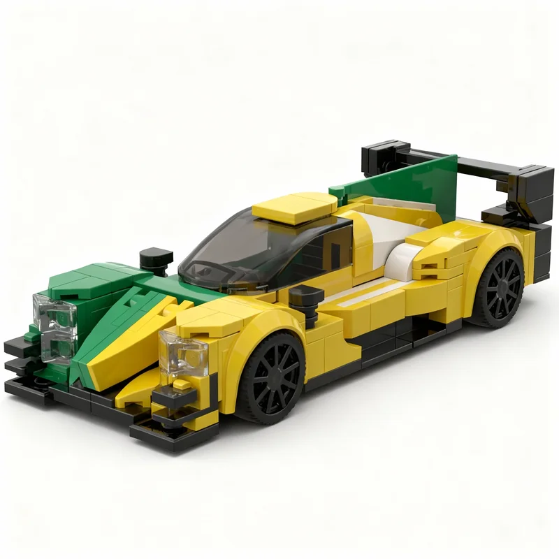 279pcs MOC Oreca 07 Lmp2 Inter Europol Livery Building Blocks Construction Pack Display Set Collectible XL Toy Gift For Adults