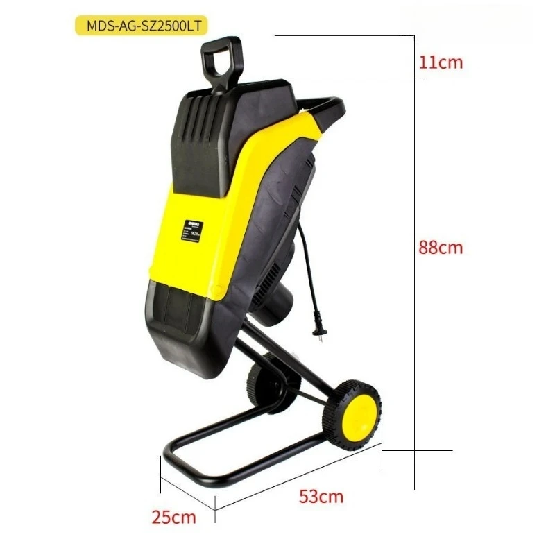 220V Portable Electric Wood Shredder Chipper For Tree Branches Leaves Wood Stems Garden Yard Landscaping Tool