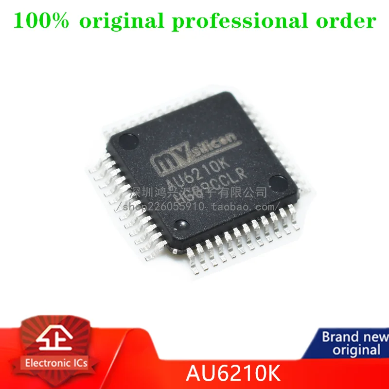 100% original AU6210K AU6210 LQFP48 built-in radio master IC