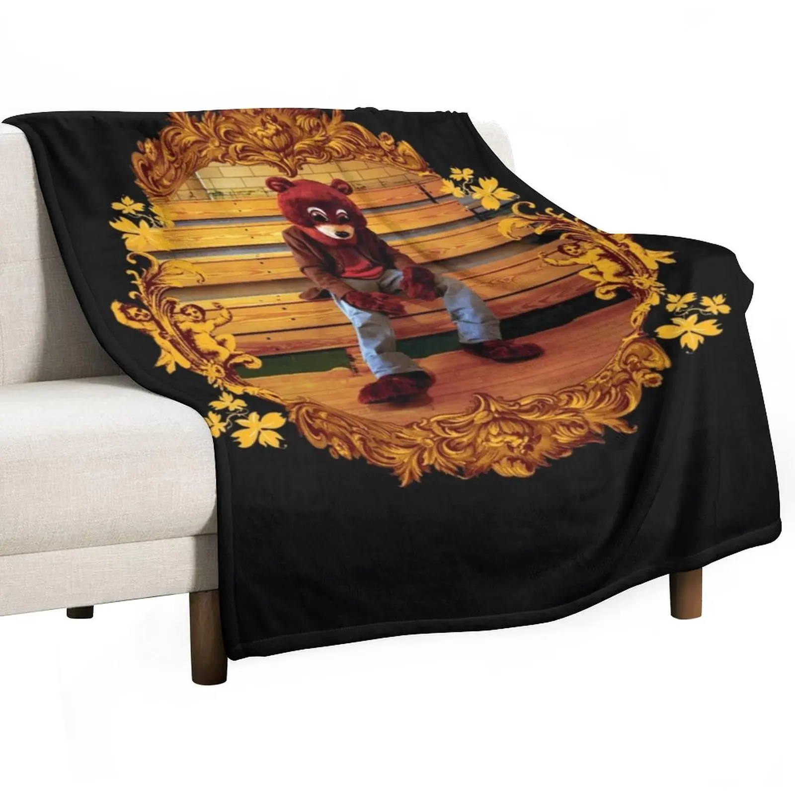 The College Dropout Classic Throw Blanket Soft Retros Plush Thermal Flannel Fabric cosplay anime Blankets