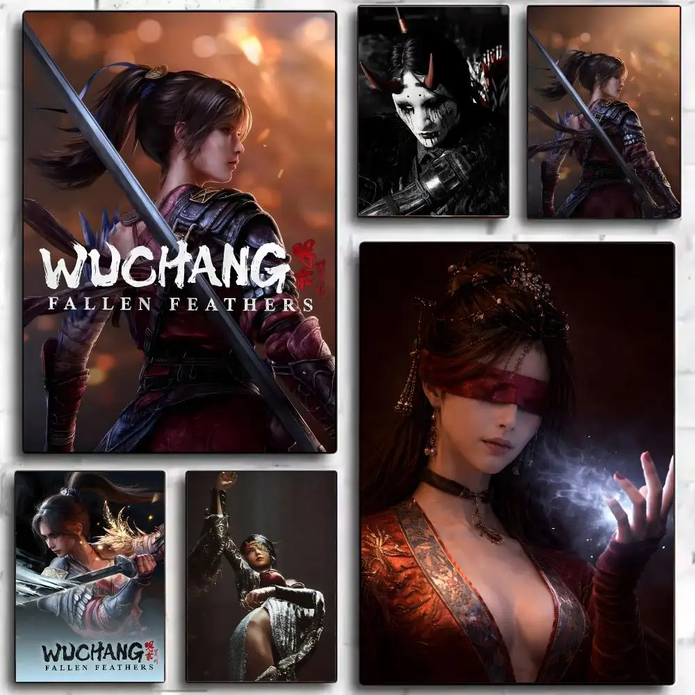 Action Game WUCHANG Fallen Feathers Poster Modern Wall Decor Collection for Home Design