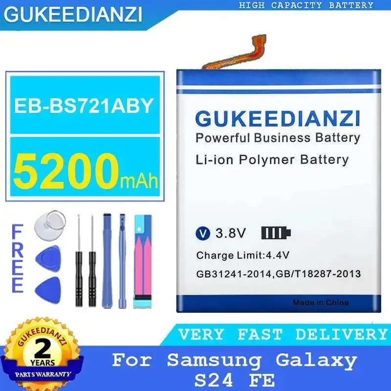 

Mobile Phone Battery Lightweight For Samsung Galaxy S24 FE EB-BS721ABY 5200Mah