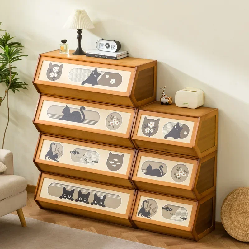 

Bookcase Low Bookshelf Shelf Locker Bookcase Sliding Door Group Household Combined Floor Storage