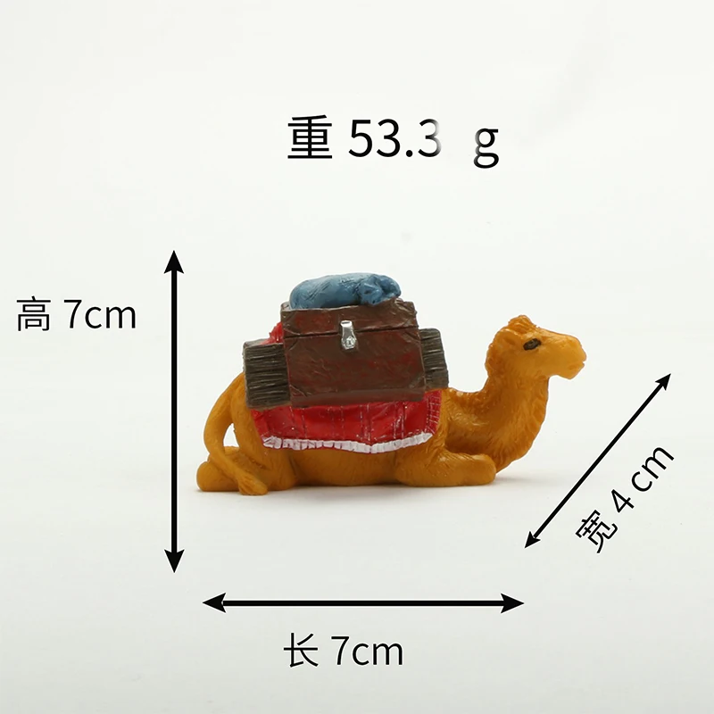 Mini Simulation Camel Simulation Animal Miniature Potted Resin Bonsai Model Micro Landscape Flowerpot Accessories