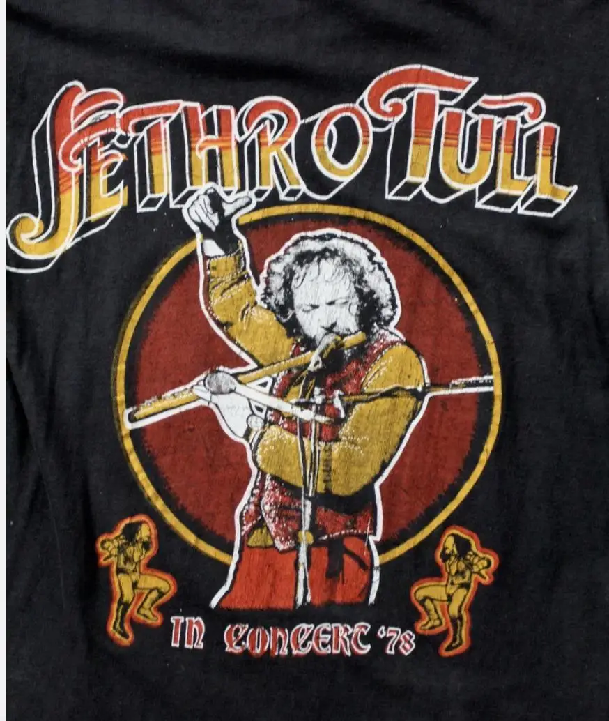 Vintage Jethro Tull Shirt Classic Black Unisex All sizes S-5XL