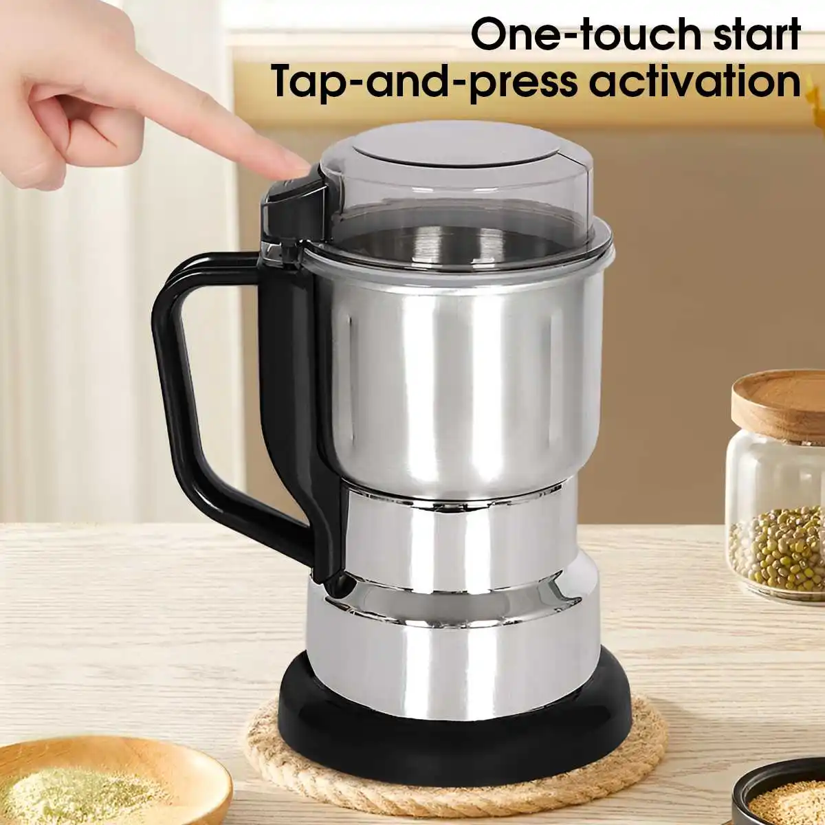 Electric Multifunctional New Grinder Coffee Kitchen Beans Cereal Nuts Spices Grains Grinder Machine For Home Coffee Grinders