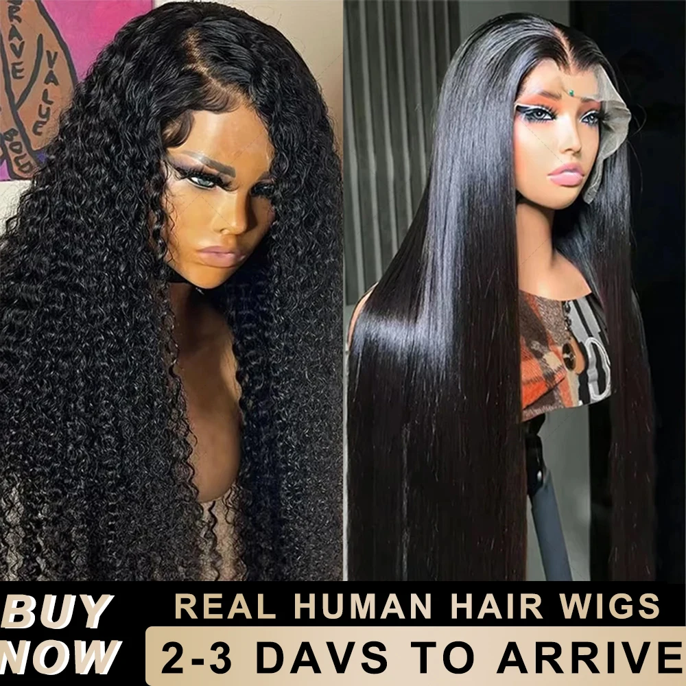 

200Density Wet And Wavy Kinky Curly Deep Wave 13x6 Hd Lace Frontal Wigs 30 40 Inch Raw Body Water Wave Lace Front Human Hair Wig