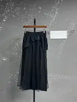 EAM High Elastic Waist Blue Irregular Mesh Spliced Wide Leg Pants New Trousers Women Fashion Tide  Autumn 2026 1DJ1338 5