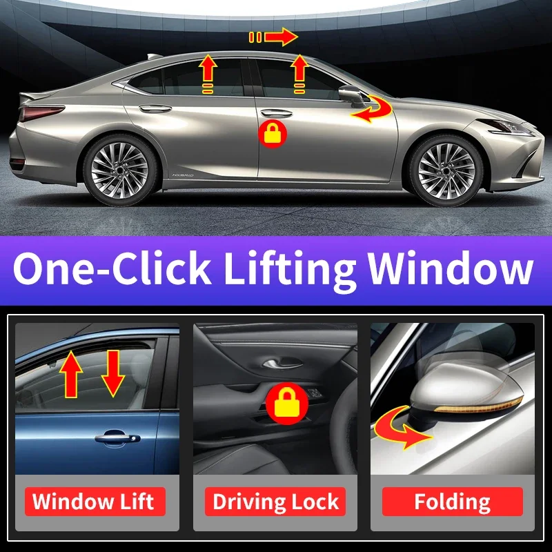 OUY For Lexus ES Rx NX UX Is Ct Lock Automatic Window Closing Folding Mirror 450h 350h 350 400h 300h 200 450 2009-2022
