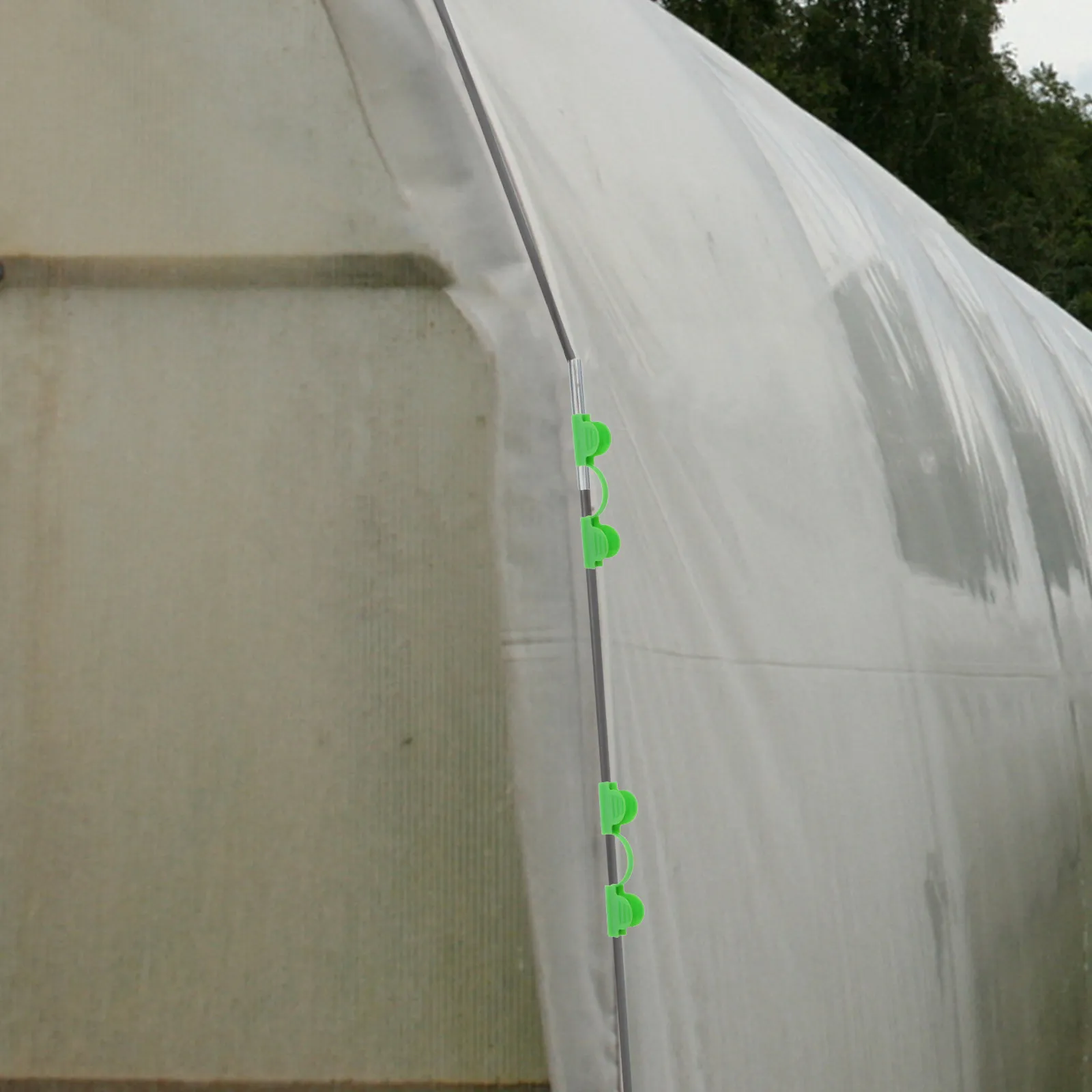 

1Set Garden Hoop Kit Greenhouse Tunnel Hoops for Raised Beds Flower Vegetable Protection Easy Setup Space Saving Fiber