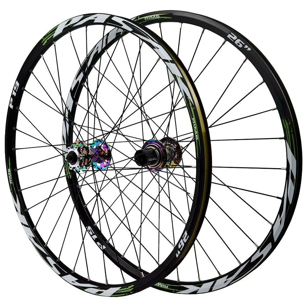 Mtb Wheelset 24 26 27.5 29 inch Bicycle Aero Wheels 6 Bolts Disc Brake Mountain Bike Wheel Set 32 Holes