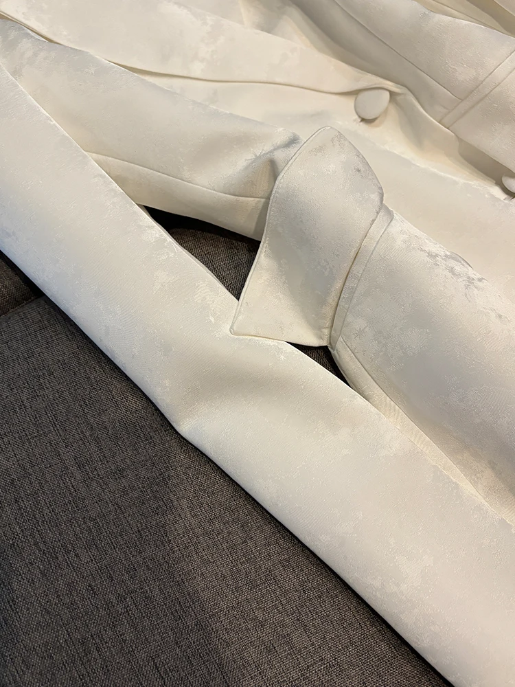 Ele – ensemble de costume Long brodé à Double boutonnage pour femmes, Star Advanced Faion National Sle, nouveau modèle, ensemble deux pièces