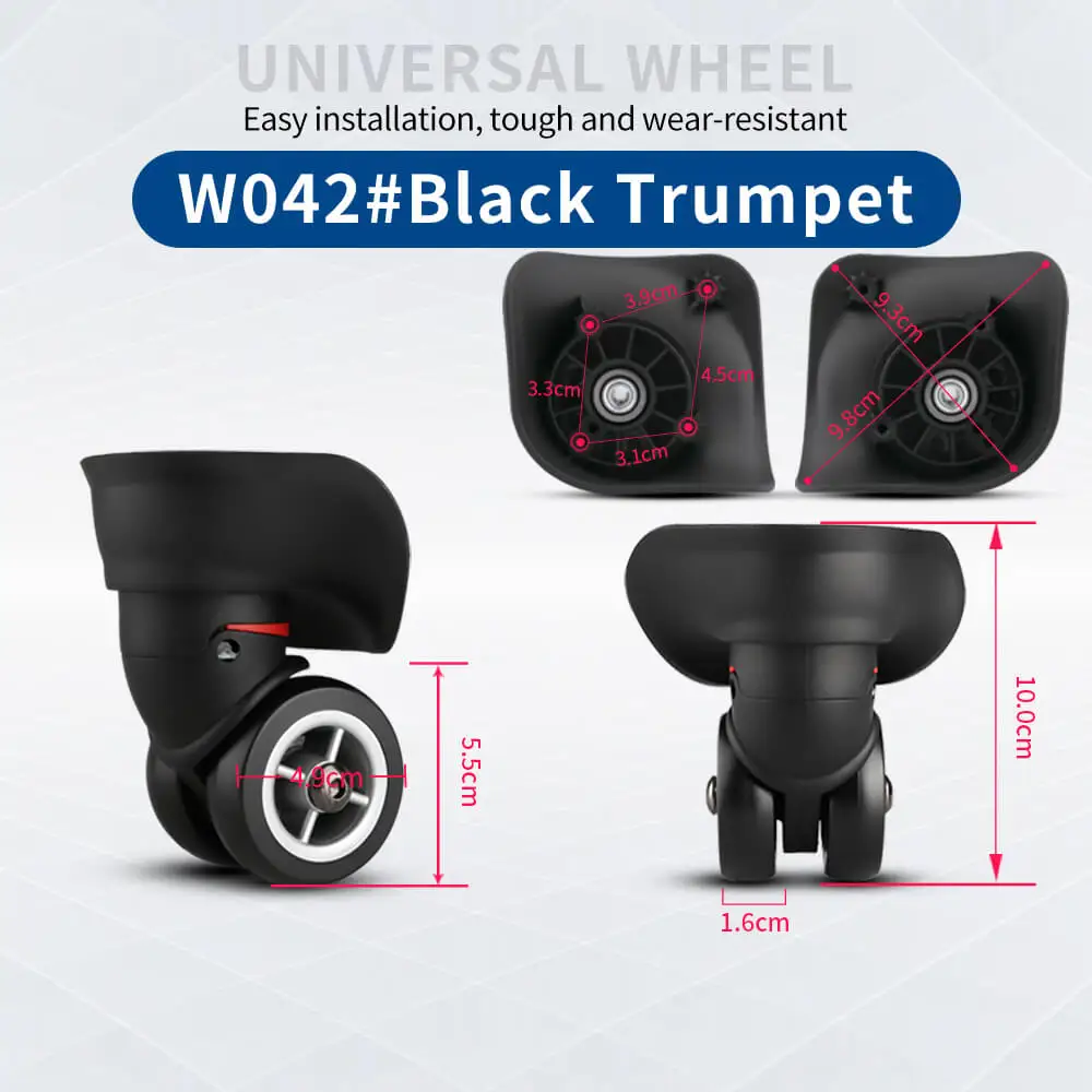 Hongsheng Koffer Universalrad Trolley-Rad Zubehör Passwort-Reisekoffer Geräuschlose Universalräder zur Reparatur und zum Austausch – Detail 9