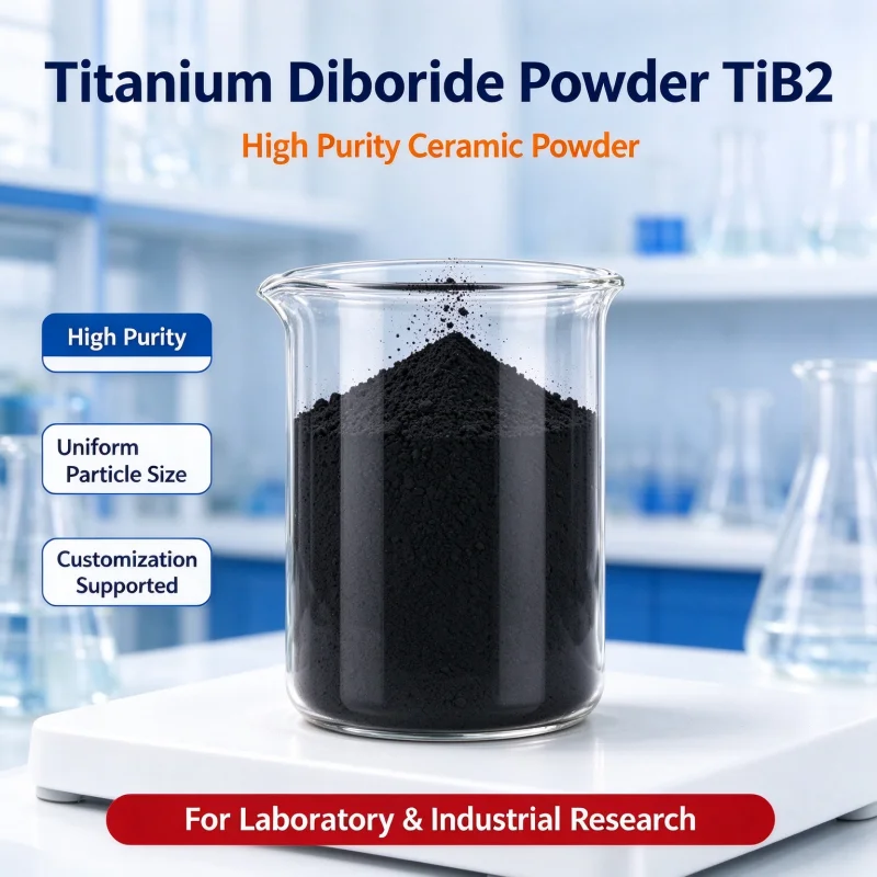 Titanium Diboride Powder TiB2, Micron & Nano Grade, High Purity Ceramic Powder for Scientific Research