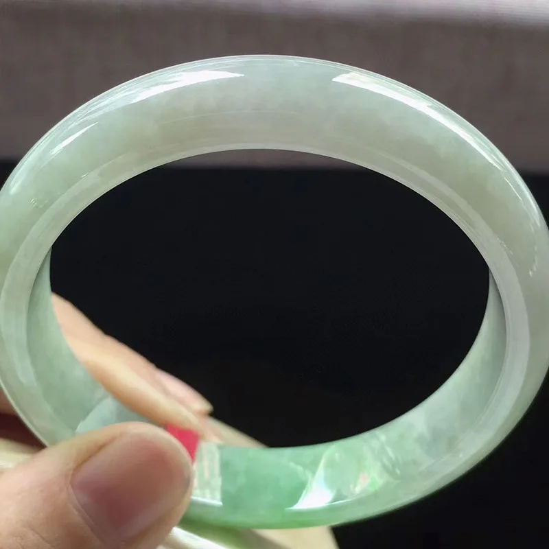 Factory Wholesale Myanmar Natural Emerald a Goods Floating Green Positive Ring Jade Bracelet