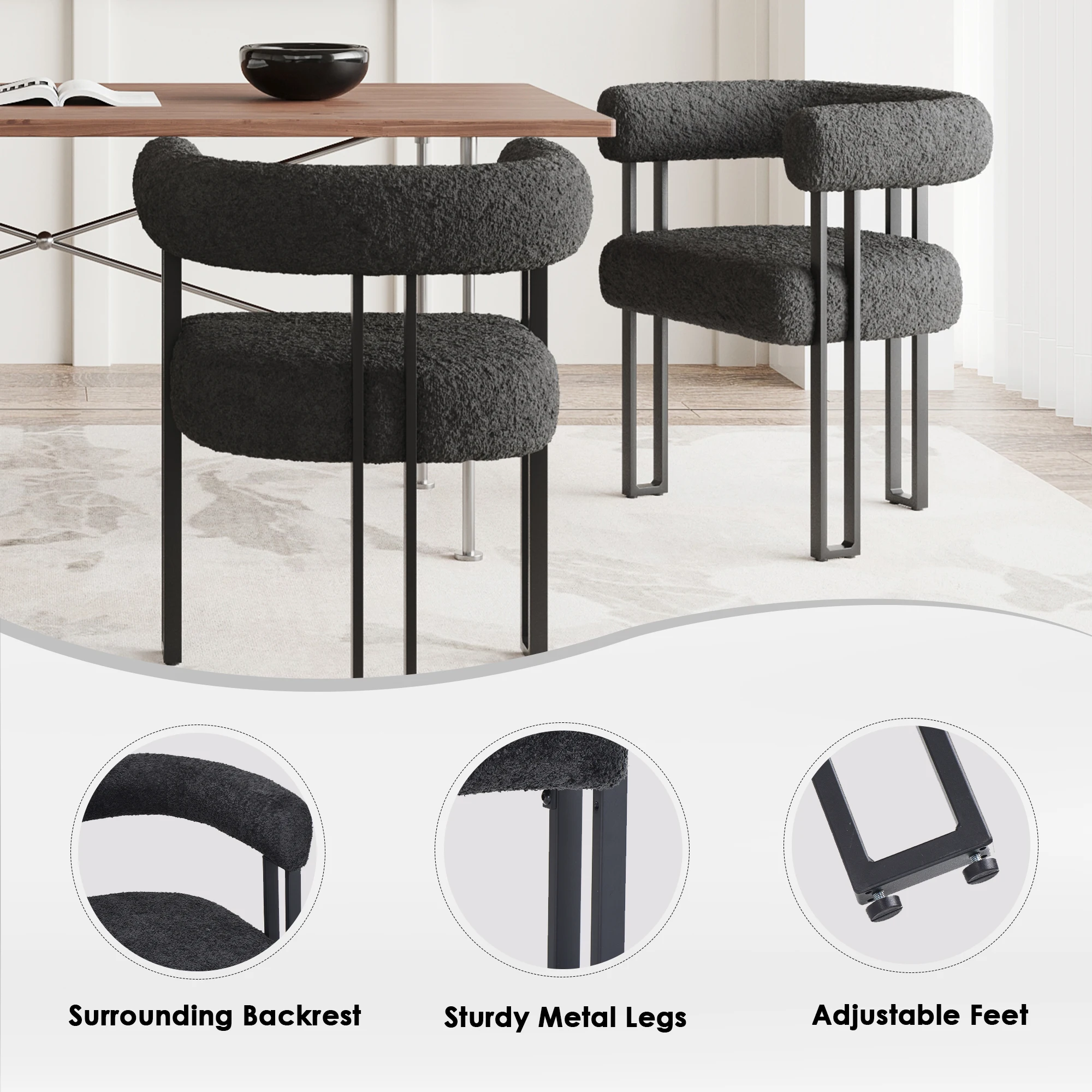 Thumbnail 4 - #12 Upholstered Dining Chairs Comparison Guide