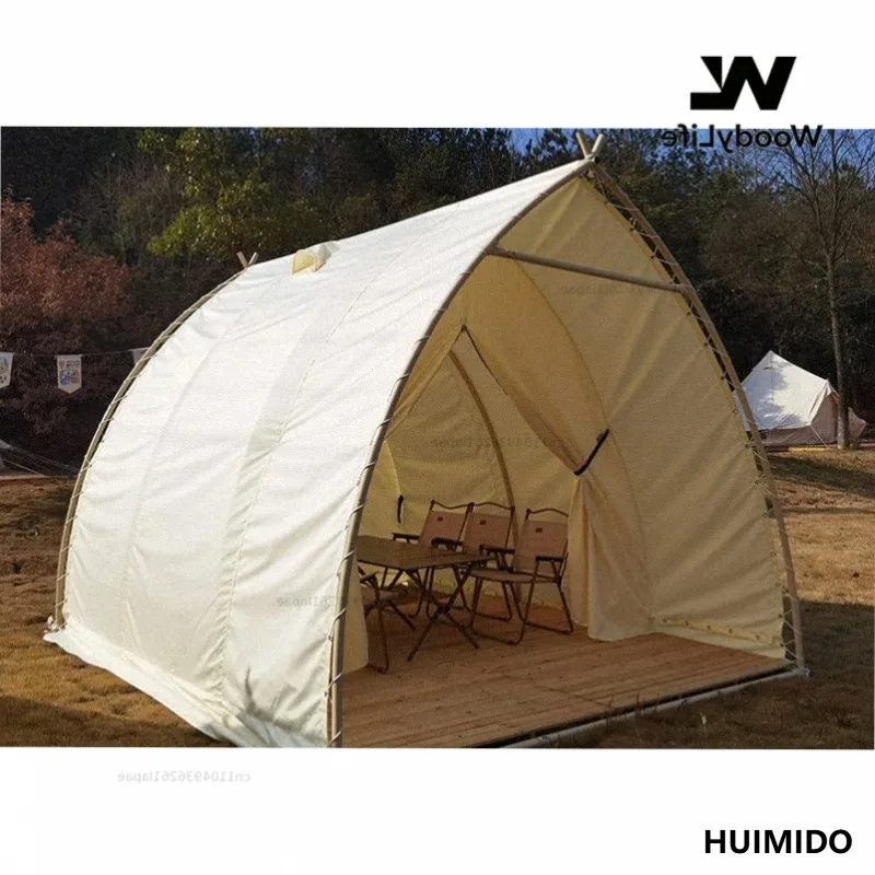 Sailing Tent Outdoor Camping Tourist Attraction B & B Rainproof Restaurant Rooftop Catering Steel Rack BBQ Hot Pot Tent