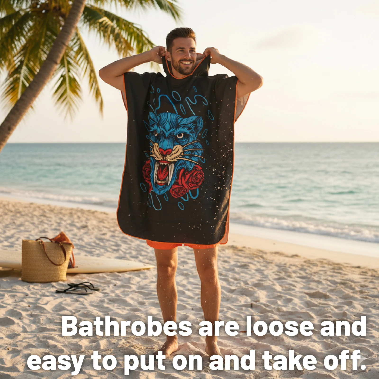 Cape de plage à capuche grande - Hooded Bath Towel avis et prix