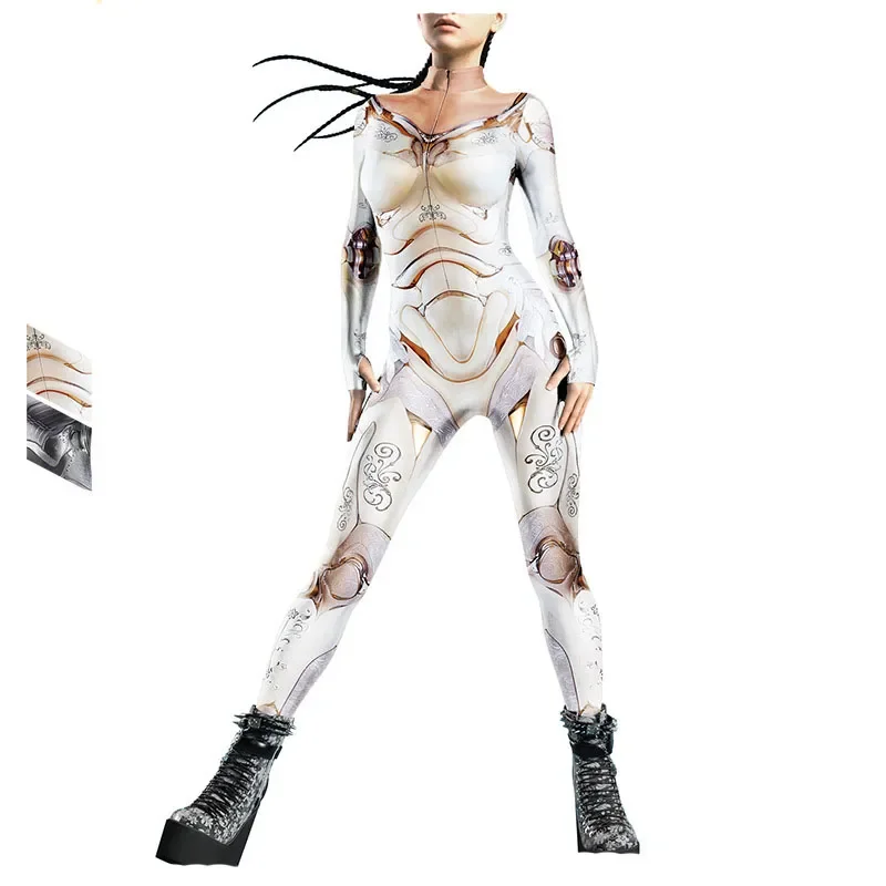 Adults Halloween Costume Alita Battle Angel Cosplay Jumpsuit Sexy Women  Zentai Bodysuits Fancy Carnival Party Roleplay Outfits