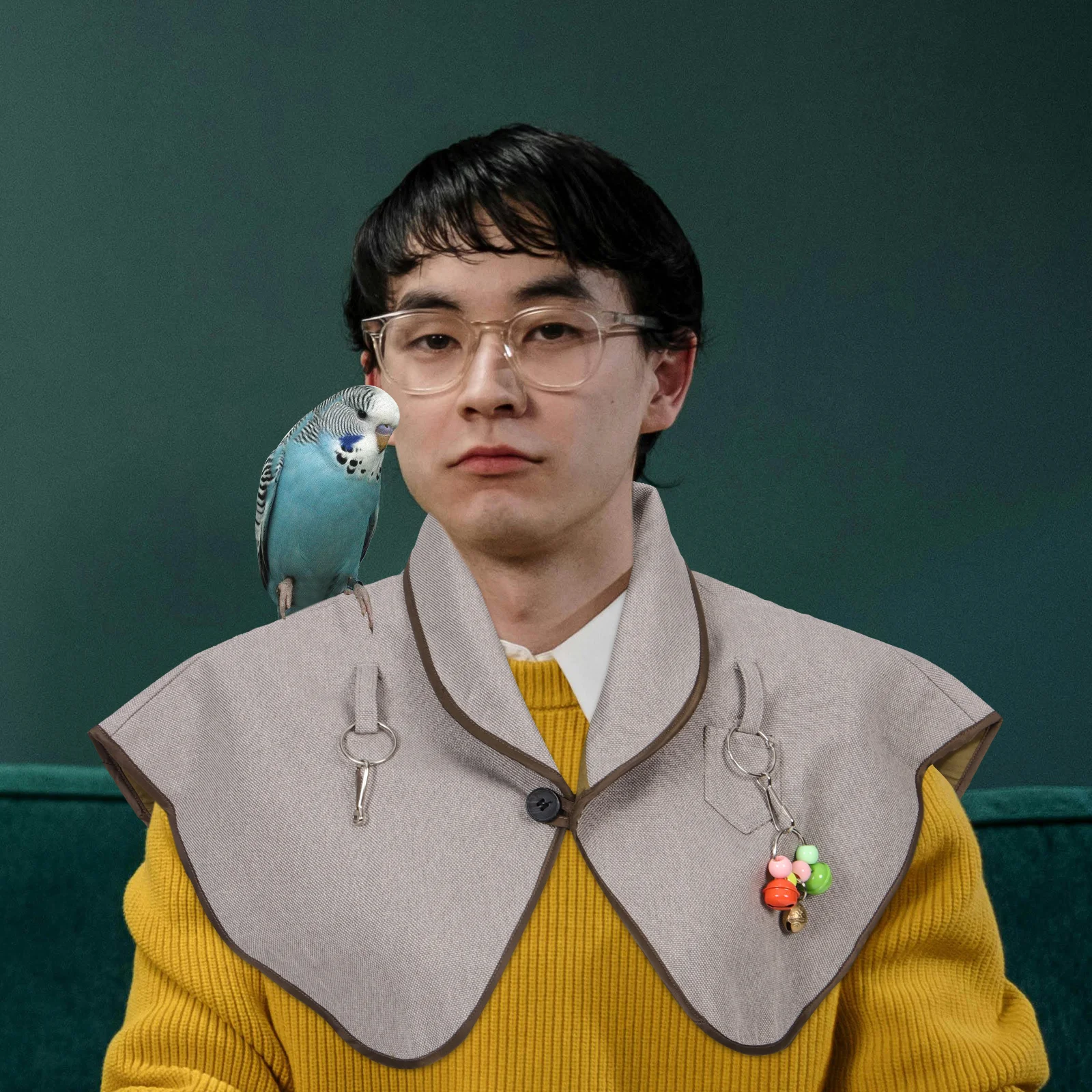 

Bird Shoulder Protector Pad Reusable Heavy Duty Cotton Linen Fabric for Parrot Anti-Scratch Training Protective Wearable