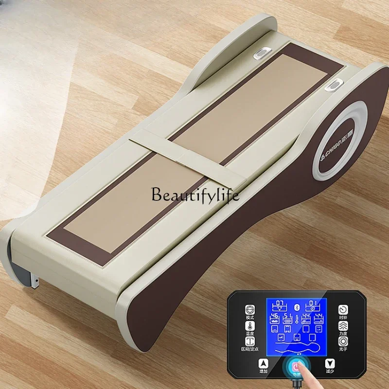 Multifunctional Tepidity Therapy Bed Jade Massage Electric Cervical Spine Waist Home Body 3D Spine Scanning