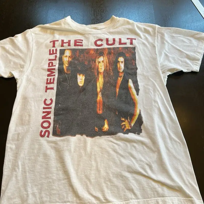 Vintage 1989 The Cult TShirt Sonic Temple Concert Tour Rock Band Shirt XL