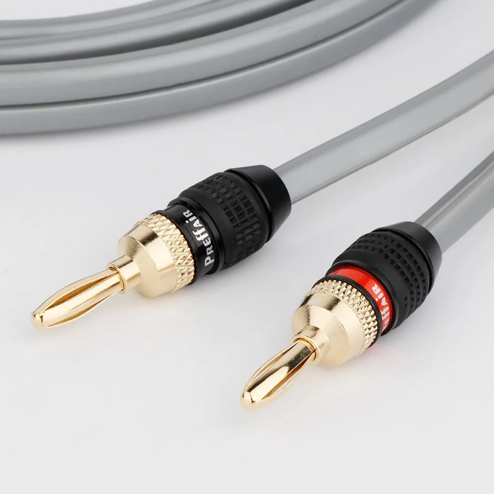 Preffair ba1473g banana plugues 8/10pcs alto-falante cabos plugues rapidamente conectar 24k chapeamento de ouro no conector e dentes de friso
