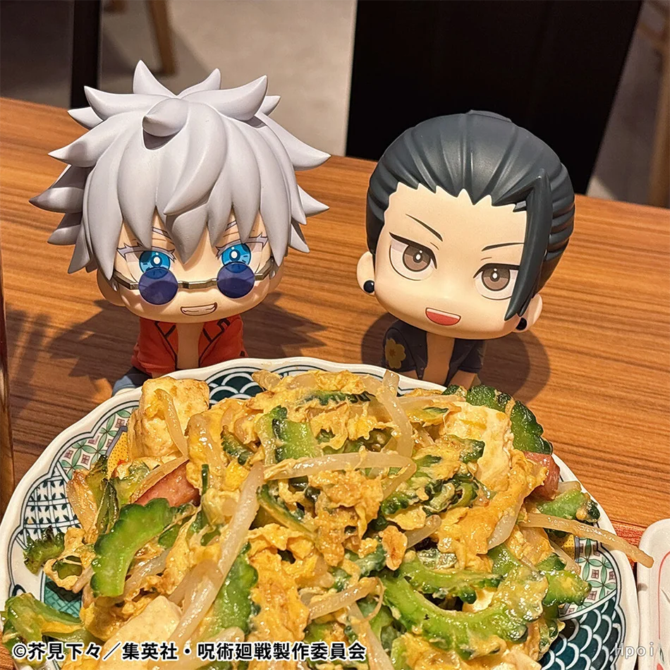 ฟิกเกอร์อนิเมะน่ารักจากเรื่องจูจุสึไคเซ็น โกโจ ซาโตรุ แอคชั่นฟิกเกอร์ รุ่น Q ตุ๊กตาเก็ตโอะ ซุงุรุ รุ่นโอกินาว่า ขนาด 10 ซม. ทำจากพีวีซี