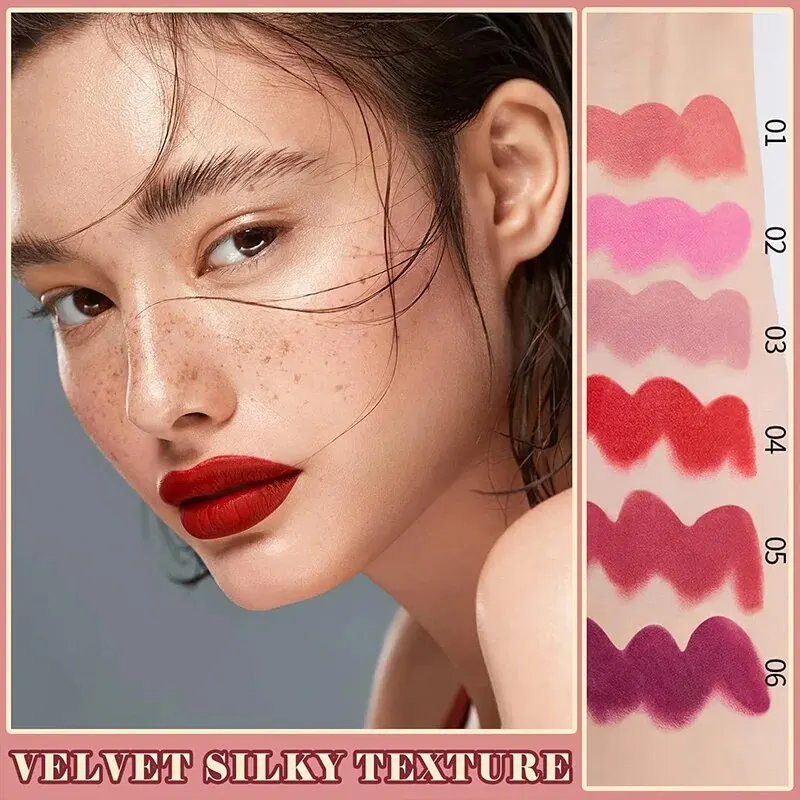 Handaiyan High-Gepigmenteerde Matte Lippenstift Fluweel Waterdichte Langdurige Make-Up Lippen Cosmetica