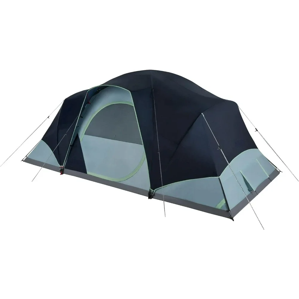 

Family Camping Tent, Dome Tent , Includes Rainfly, Carry Bag, Storage Pockets, Ventilation, And Weatherproof Liner, Tents